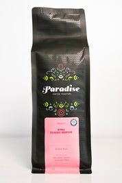 Kona Classic Medium coffee bag from Paradise Coffee Roasters on a white background