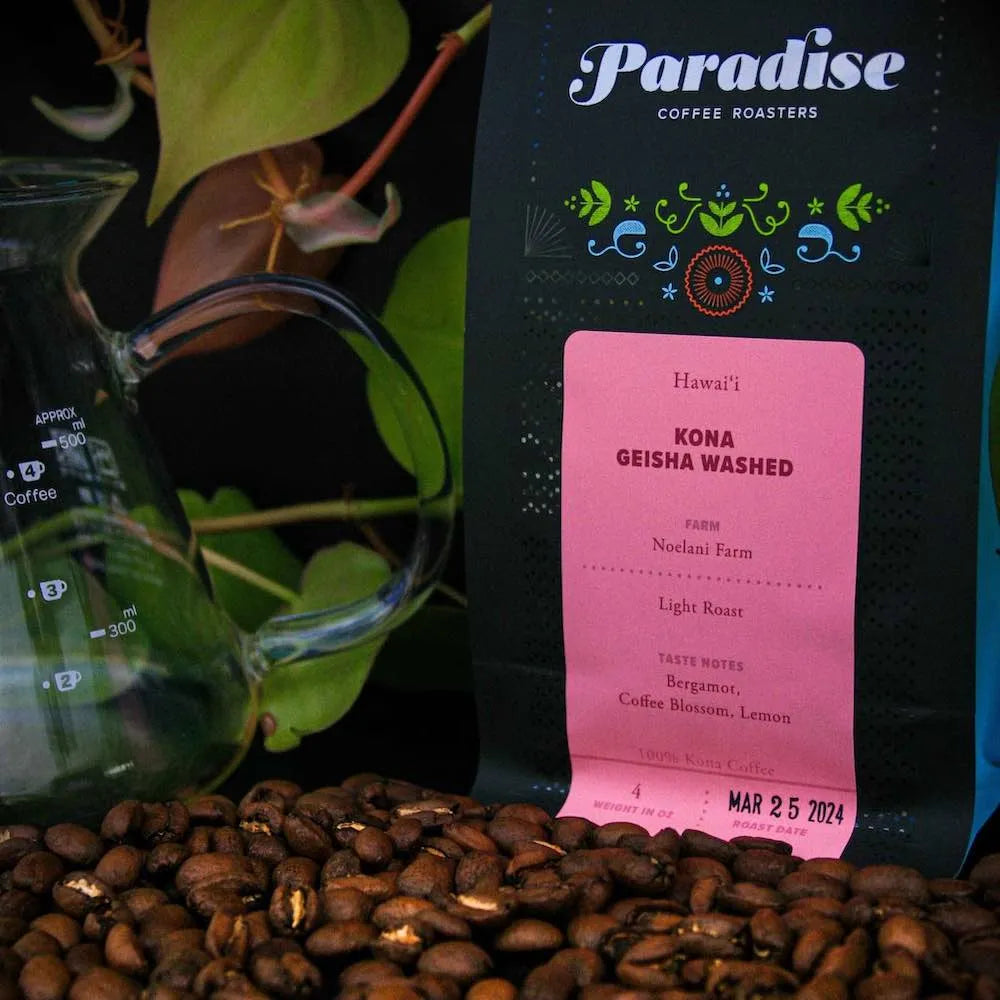 Kona Geisha Coffee — 100% Kona Coffee (Light Roast, Washed)