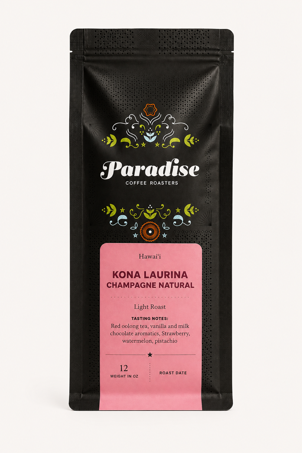 Kona Laurina Champagne Natural - Low Caffeine 100% Kona Light Roast