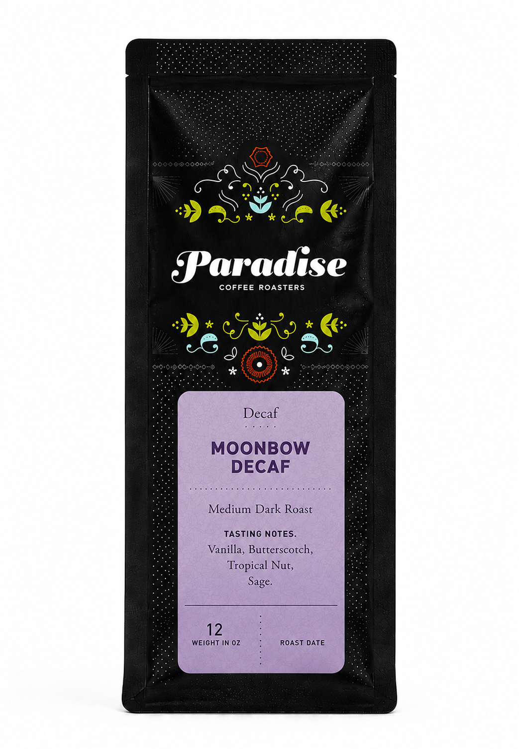 Moonbow Decaf Espresso Beans — EA Sugarcane Process | Paradise Coffee Roasters