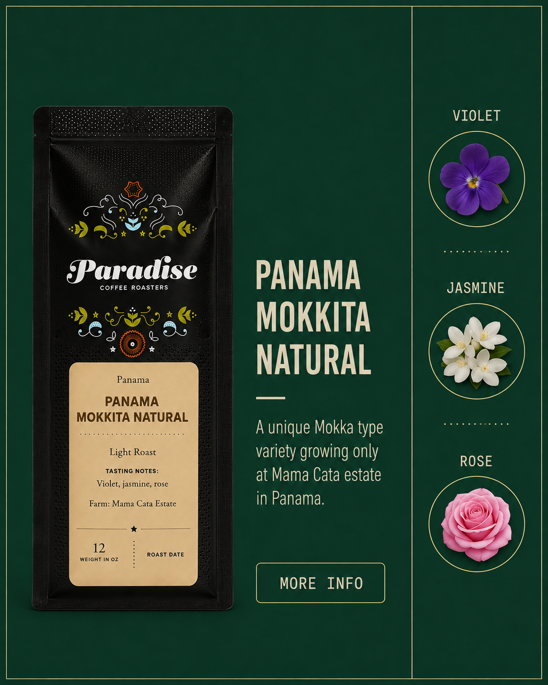Panama Mokkita Natural -Mama Cata Estate